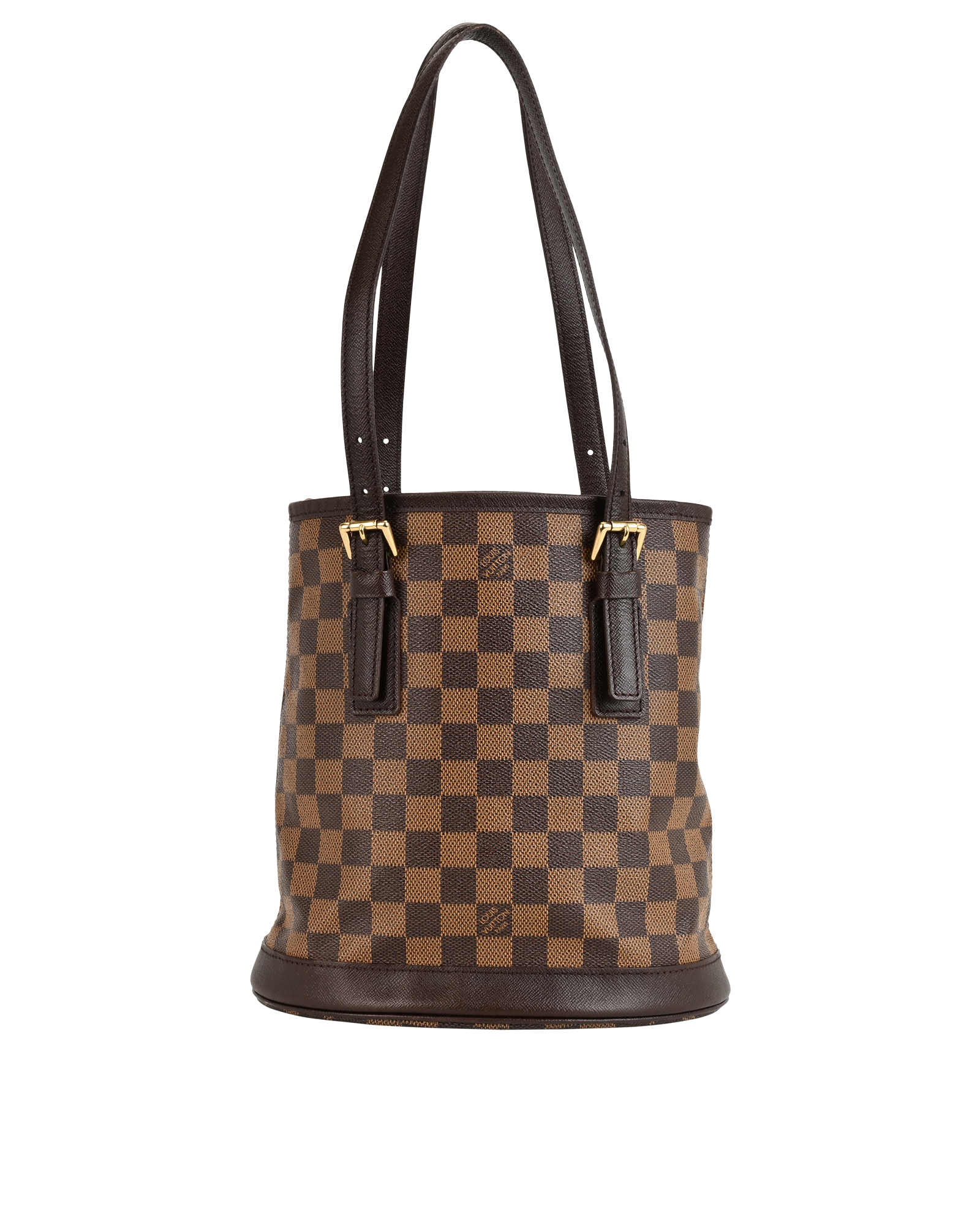 Bucket Tote, &pound;795, Handbags, Brown, Canvas, Back view